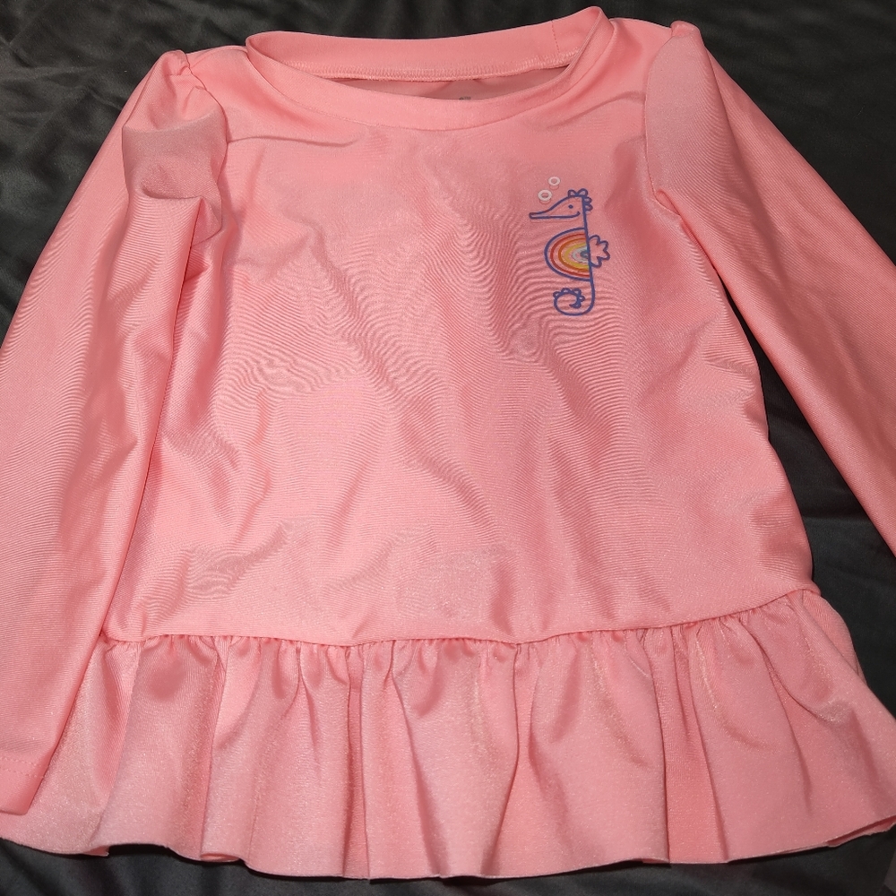 Cat‎ & Jack Rash Guard Pink 3T